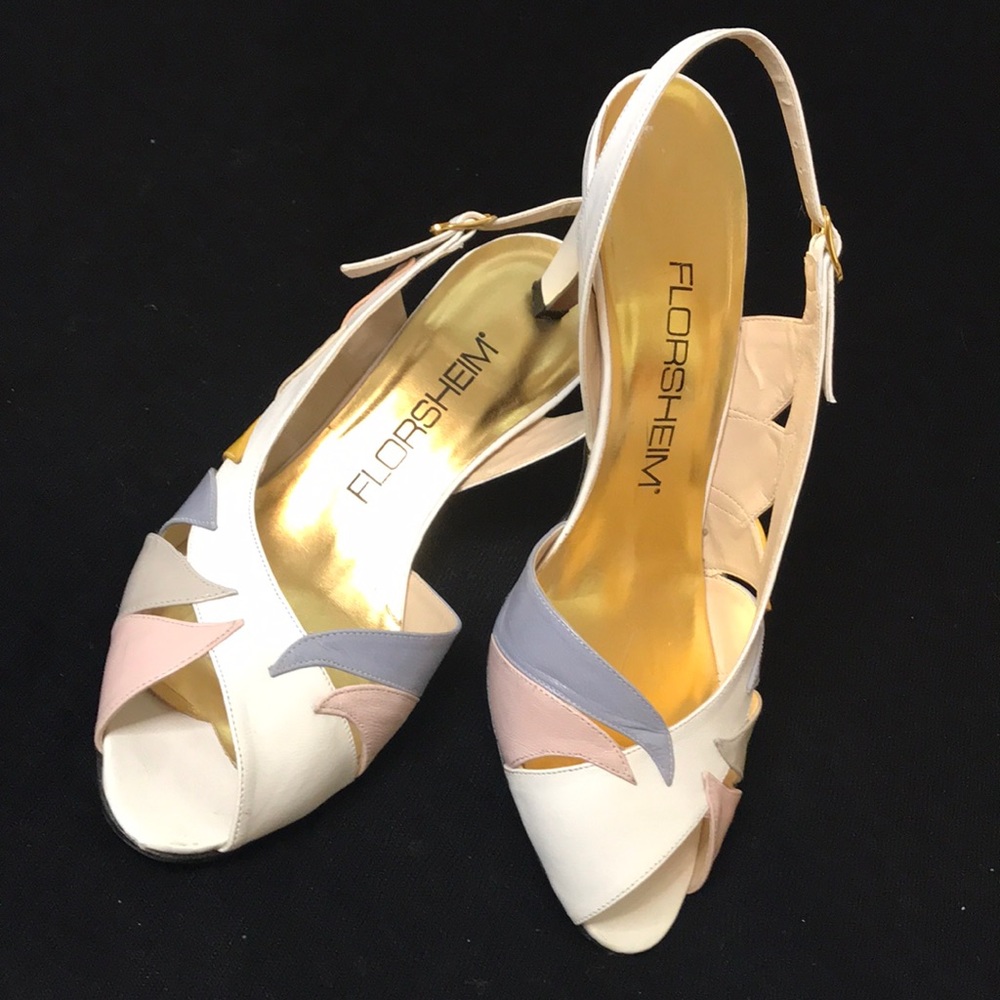 Florsheim VINTAGE multi colored leather 3” heel